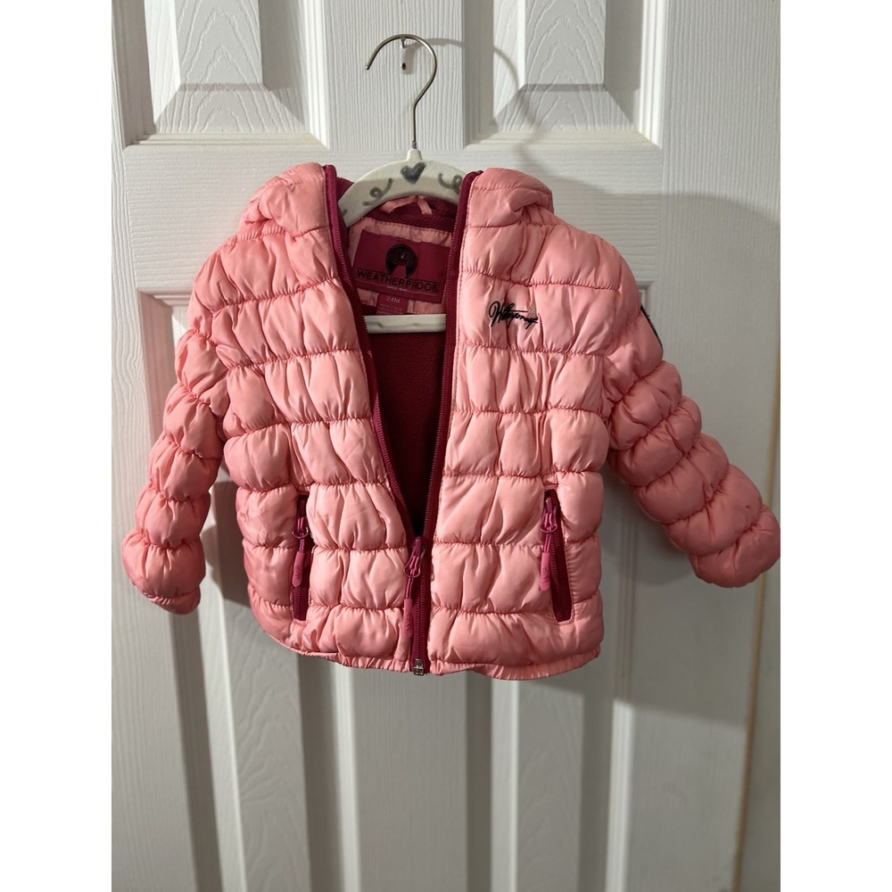 24m Weatherproof Puffer‎ Coat Pink